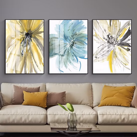 Custom Port Bay Crowd Pattern Oriental Canvas Wall Art Handmade Paintings on Canvas