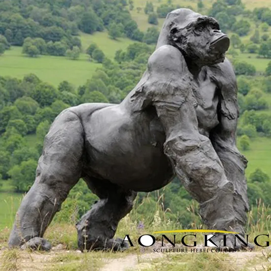 Wildlife Bronze Strong Big Bear Statue Bronze Animal Sculpture 