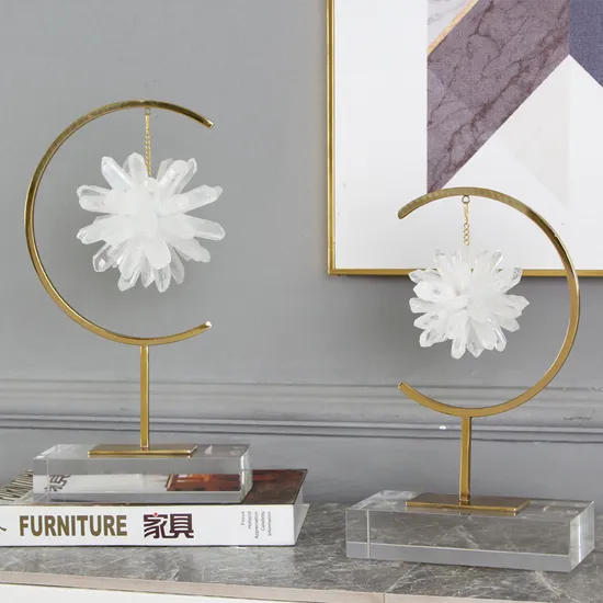 American Style Natural Crystal Stone Decor Accessories Office Desk Decorative Hanging Ornaments 