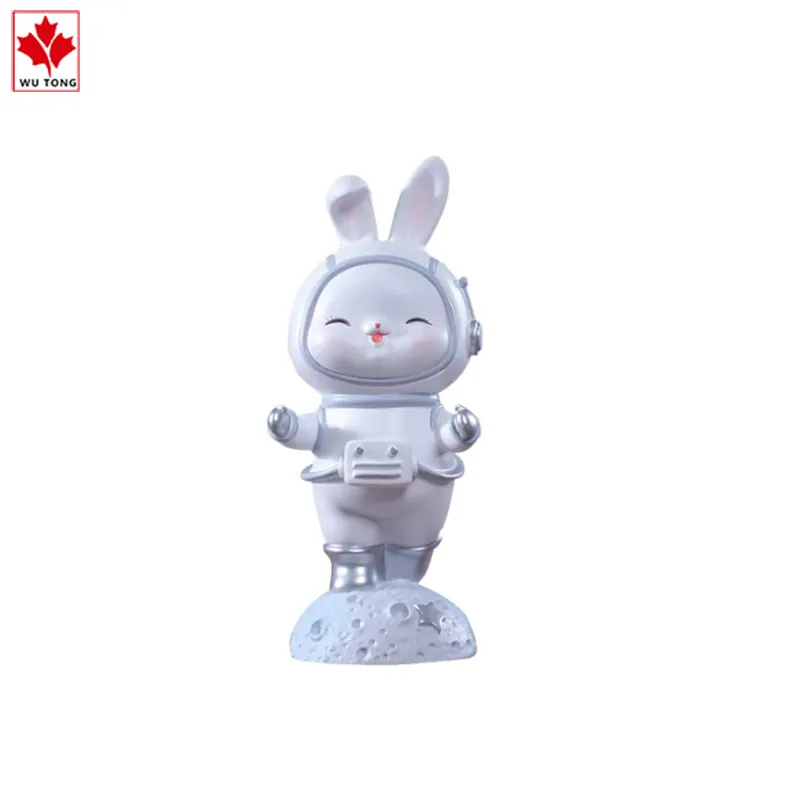 Factory Customized Funny Rabbit Astronaut Statue