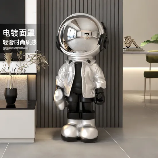 Home Decoration Accessories Birthday Gifts Fiberglass Astronaut Statue for Office Sculpture 