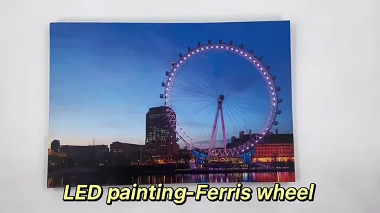 Factory Wholesale Picture LED Canvas Painting Wall Art for Home Decor 