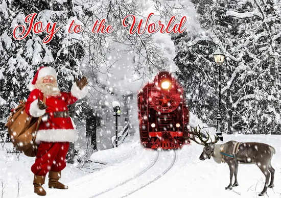 Wholesale Christmas LED Canvas Decoration Painting Wall Art 