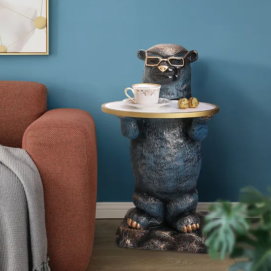 Raccoon Floor Decor Animals Outdoor Home Decor Floor Art Resin Sculptures 