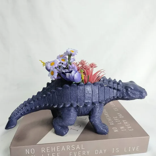 Simulation Dinosaur Creative Statue Beautiful Family Living Room Decoration Waterproof Resin Material 