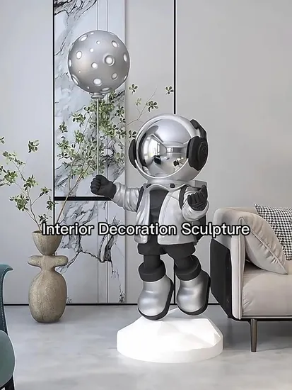 Life Size Realistic Fiberglass 3D Astronaut Wholesale Outdoor Garden Fiberglass Astronaut Statue 