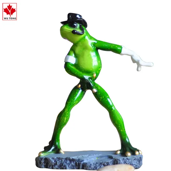 Spring Summer Figurines Decorations Funny Creative Craft Resin Frog Sculpture Statue (Frog Yoga) 