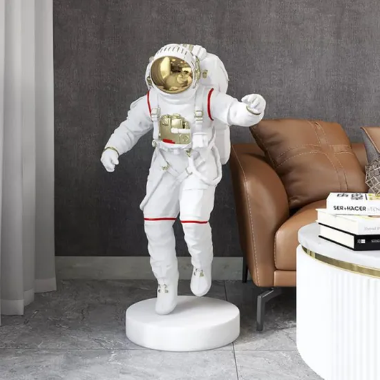 Indoor Home Decor Modern Design Resin Life Size Fiberglass Astronaut Statue 