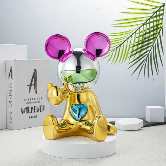 Figures Mini Size Epoxy Resin Fiberglass Bearbrick Bear Resin Statue 