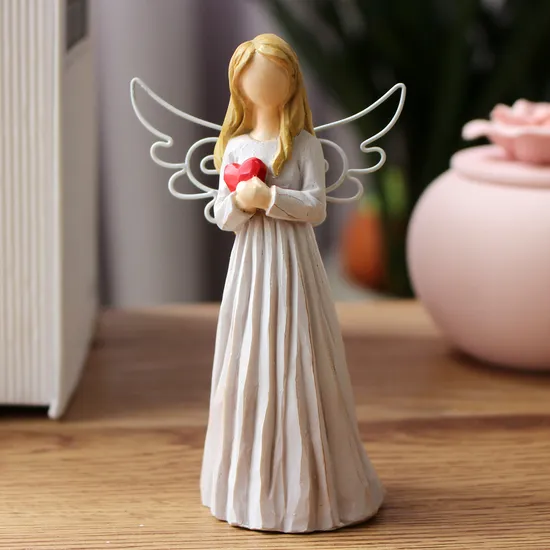 Handicraft Angel Ornaments Resin Statues for Home Living Room TV Cabinet Decor 