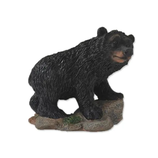 Factory Wholesale Home Decoration Animal Sculpture Resin Black Bear Statue 