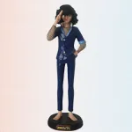 Ballet Dancer Statue Resin Girl Art Sculpture Desk Ornament for Home Office Decoration Pink 